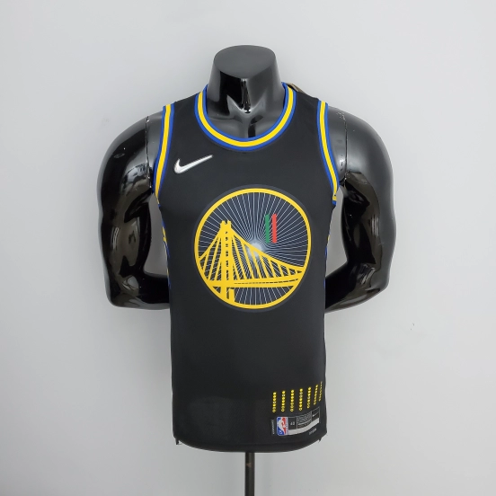 2022 75th Anniversary Golden State Warriors Thompson #11 Mexico Edition Black NBA Jersey