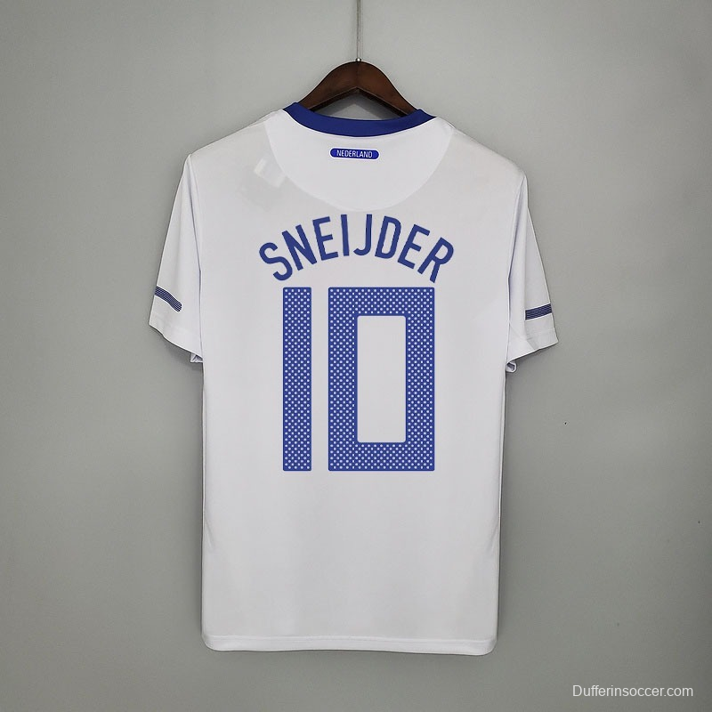 Retro Netherlands 2010 away Soccer Jersey