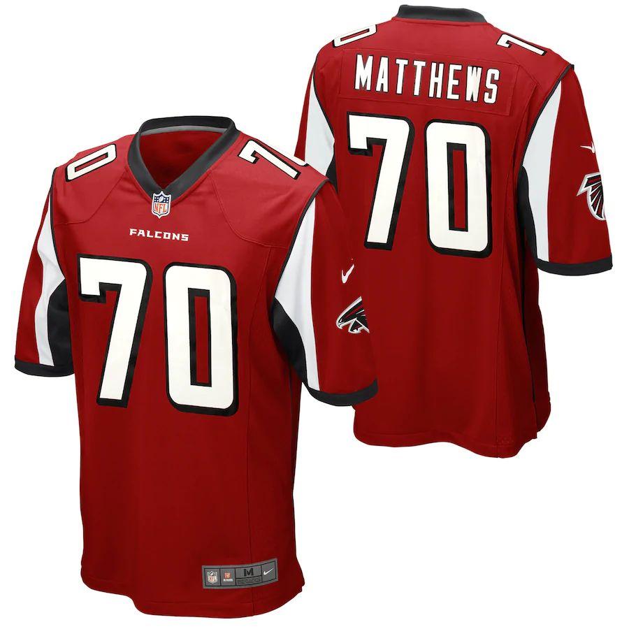 Mens Jake Matthews Red Player Limited Team Jersey