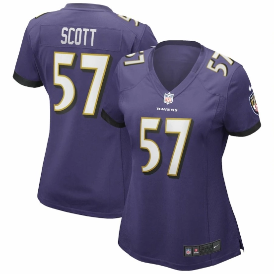 Women's Bart Scott Purple Retired Player Limited Team Jersey