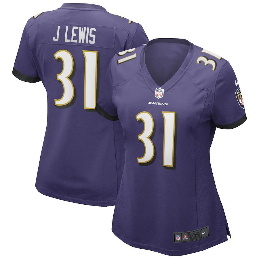Women's Jamal Lewis Purple Retired Player Limited Team Jersey