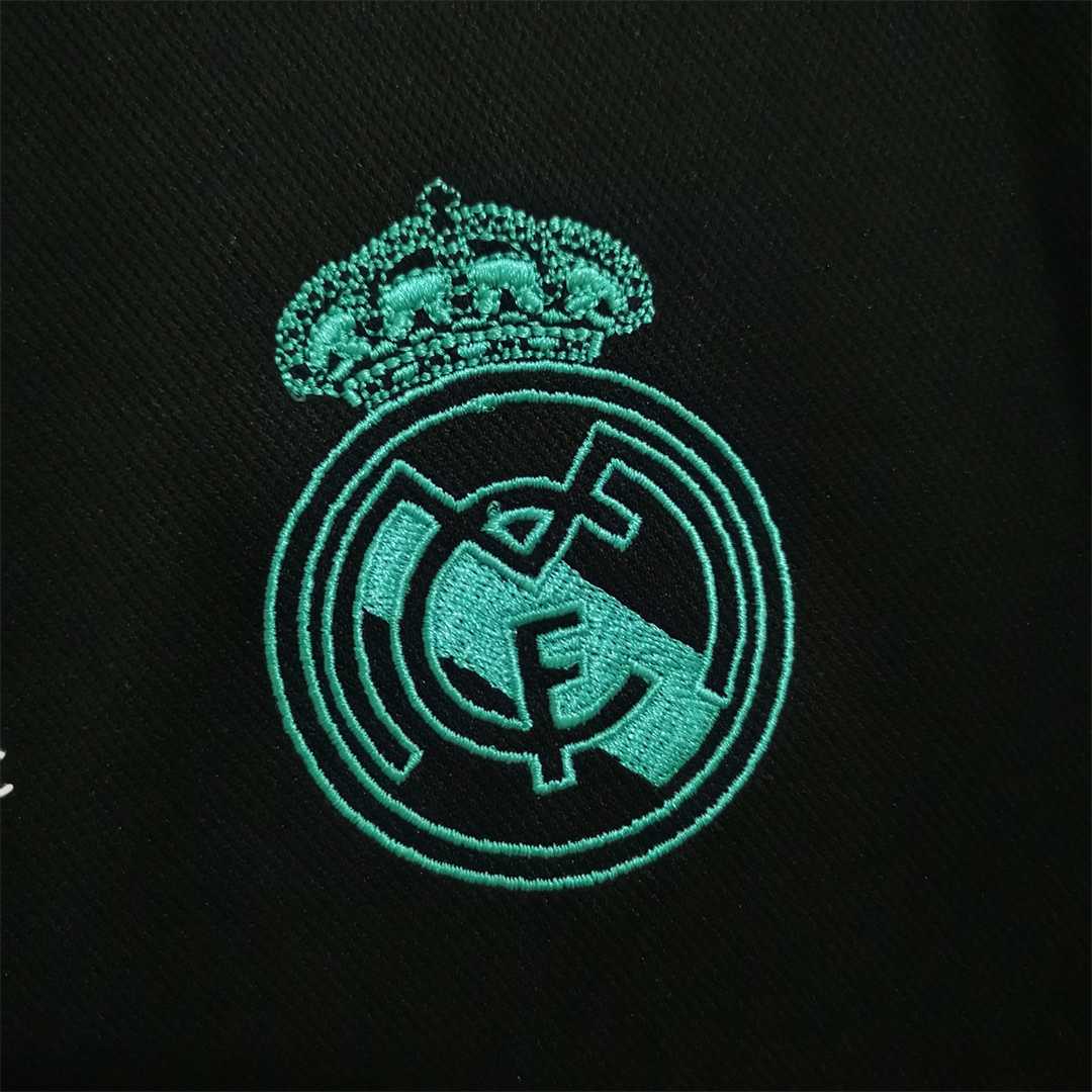 Retro 17/18 Real Madrid Away Soccer Jersey With Full Patch
