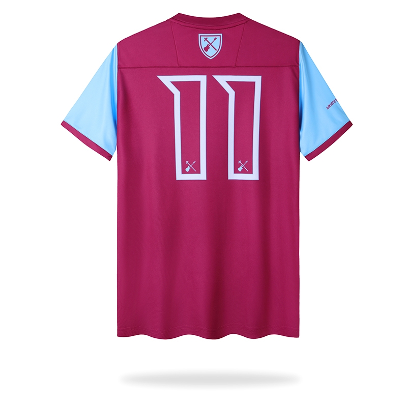 Retro 22/23 Iron Maiden X West Ham Wine/Blue Jersey With Number 11