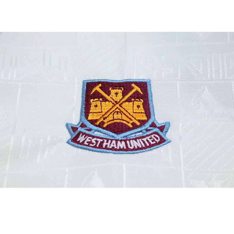 Retro 99/01 West Ham X Iron Maiden Away White Jersey