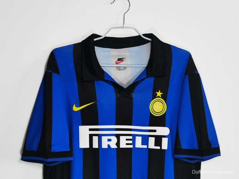 Retro 1998/99 Inter Milan Home Soccer Jersey