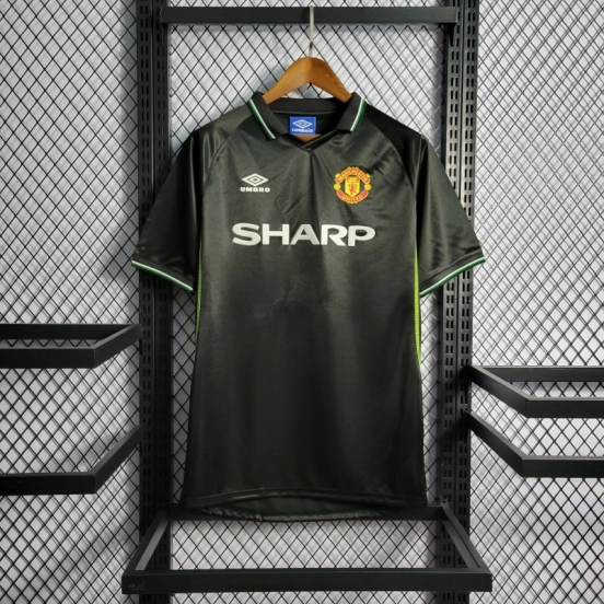 Retro 98/99 Manchester United Black Third Jersey