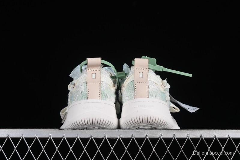 SMILEREPUBLIC Mint Manbo Light Blue Checkered Open Smile Platform Canvas Shoes - G.D4