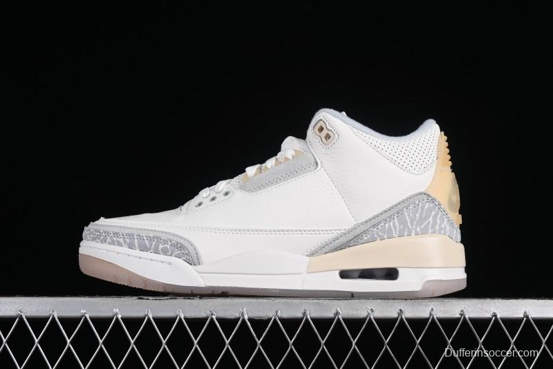Nike Air Jordan 3 Retro Craft Ivory Sneakers - FJ9479-100