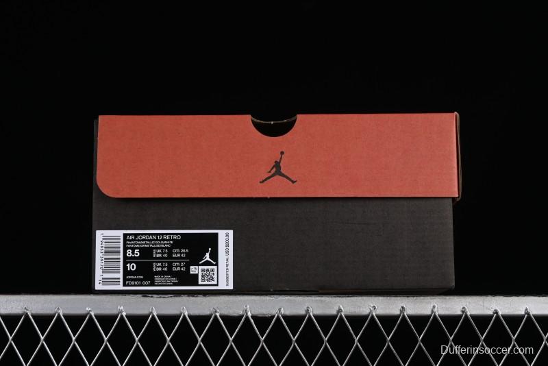 Nike Air Jordan 12 Retro Basketball Shoes with High-Quality Carbon Plate - FD9101-007