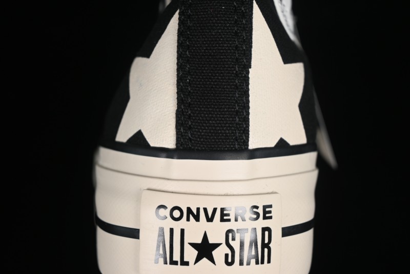 Converse All Star Lift High Top Platform Sneakers with Star Print - A09903C