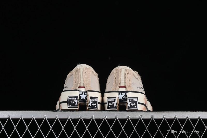 Feng Chen Wang Converse Chuck 70 Low 2-in-1 Deconstructed Canvas Sneakers - A07718C