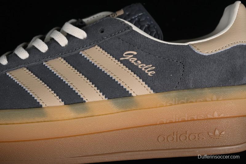 Adidas Originals Gazelle Bold IE0428 Low-Top Sneakers with Thick Sole for Casual Wear Anti-Slip and Durable - IE0428