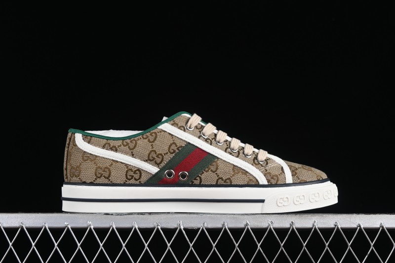 Gucci Tennis 1977 Print Sneaker Retro Casual Canvas Shoes - 02JPO9064