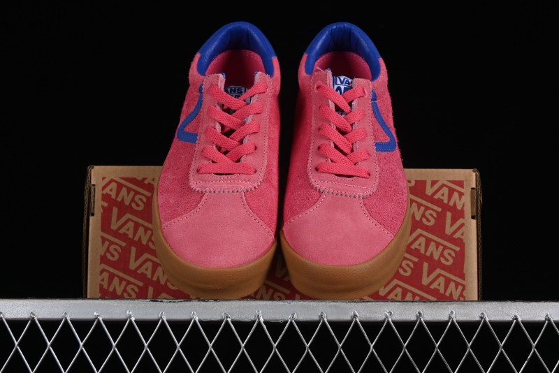 Vans Vault Og Sport Low Retro Suede Canvas Vulcanized Shoes in Dragon Fruit - VN000CQRCHL