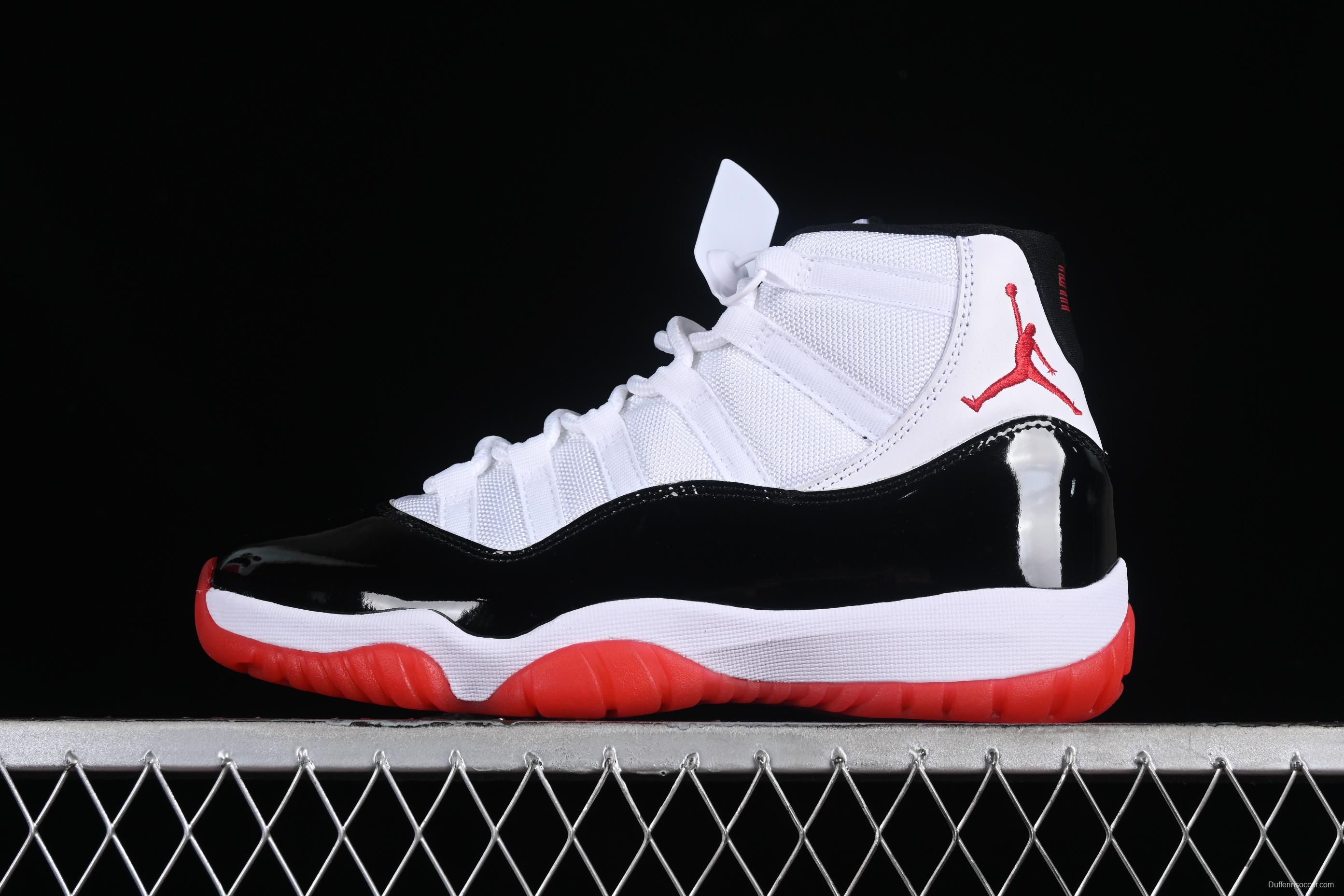 Nike Air Jordan 11 Retro Basketball Shoes with Patent Leather and Carbon Fiber Plate - CT8012-106
