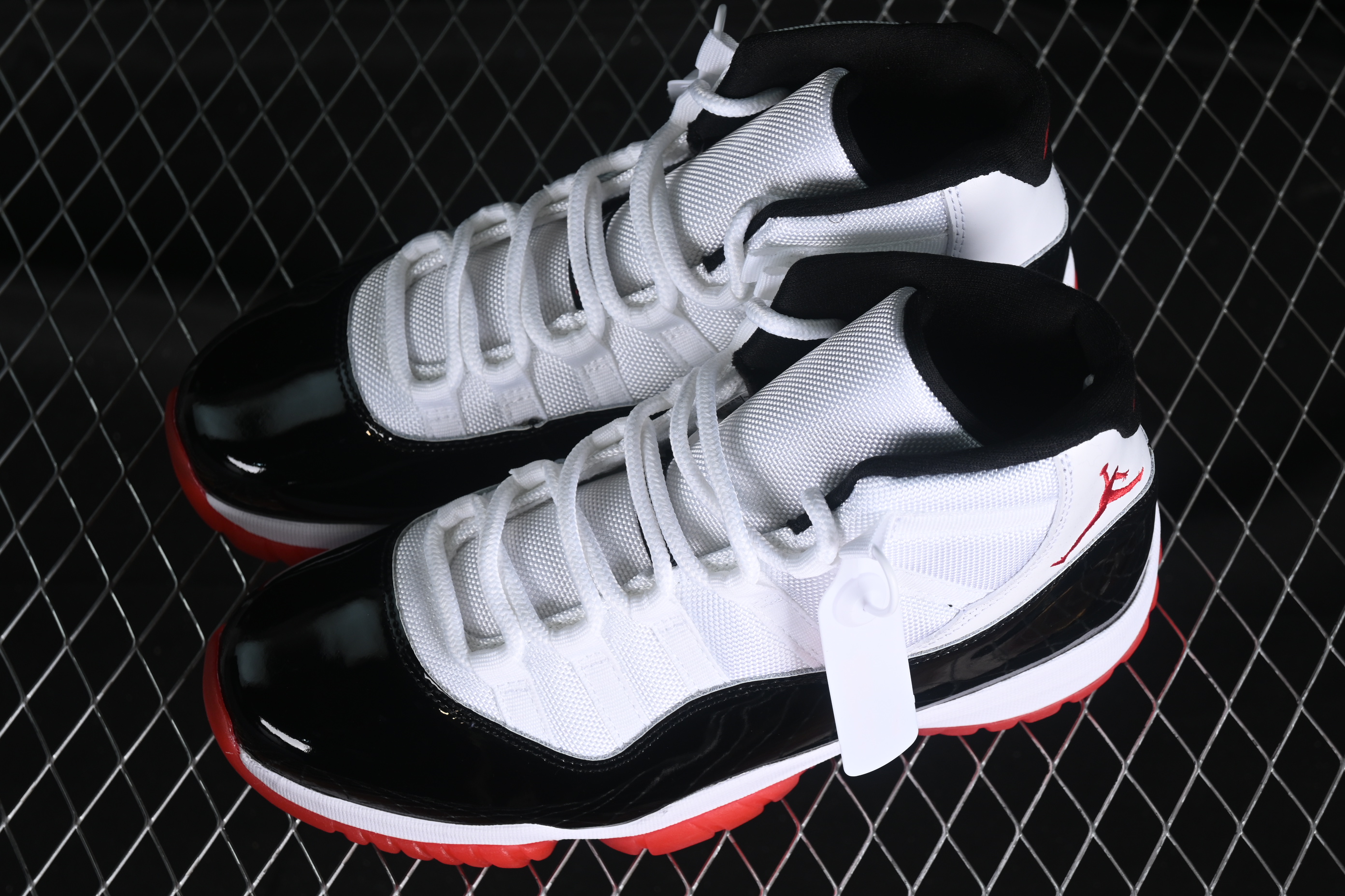 Nike Air Jordan 11 Retro Basketball Shoes with Patent Leather and Carbon Fiber Plate - CT8012-106