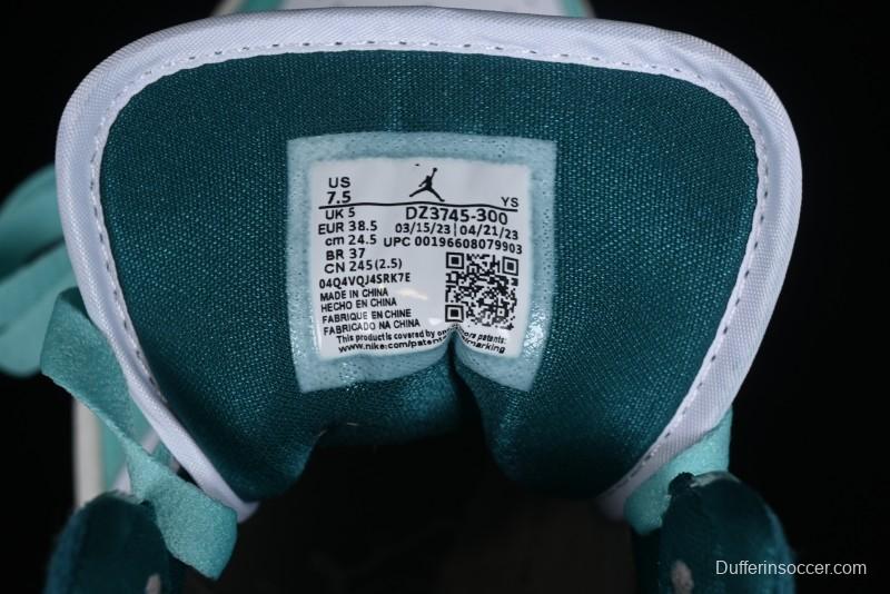 Nike Air Jordan 1 Mid "Bleached Turquoise" Casual Sneakers - DZ3745-300
