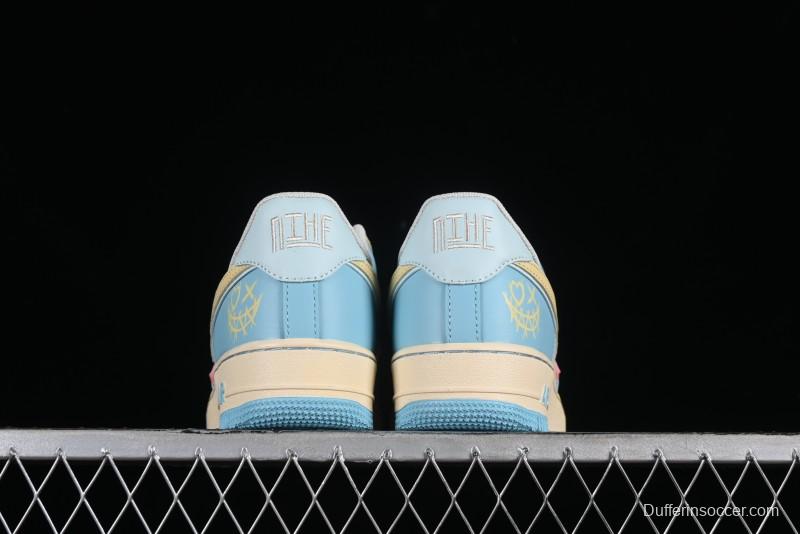 Nike Air Force 1 '07 Low Custom Casual Sneakers with Full-Length Honeycomb Air Cushion - XL2312-555