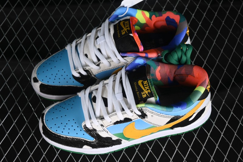 Nike Ben & Jerry's x Nike SB Dunk Low Pro QS "Chunky Dunky" Classic Casual Skate Shoes - CU3244-100