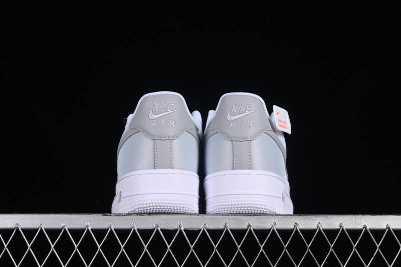Nike Air Force 1 '07 Low Customized Anime Theme Gradient Grey Swoosh Casual Sneakers - FN0366-102