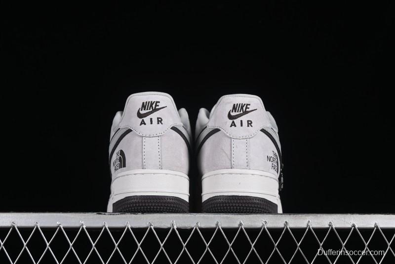 Nike Air Force 1'07 Low The North Face CDG Collaboration - Beige Grey Pigskin Low-Top Casual Sneakers - HD1968-015