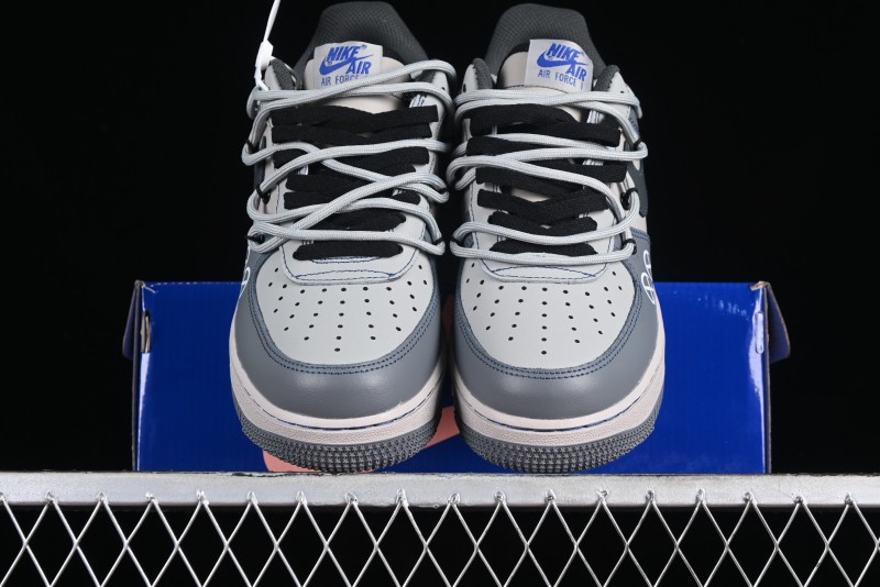 Nike Air Force 1 '07 Low Custom Strap Casual Sneakers with Kaws Collaboration - KS6869-333