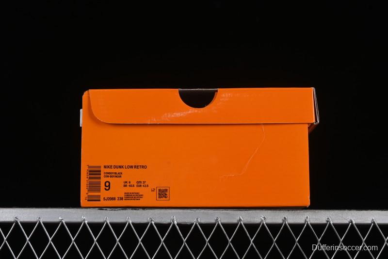 Nike SB Dunk Low LV Collaboration - Black Denim Print Anniversary High-End Custom Low-Top Casual Skate Shoes - SJ2068-238