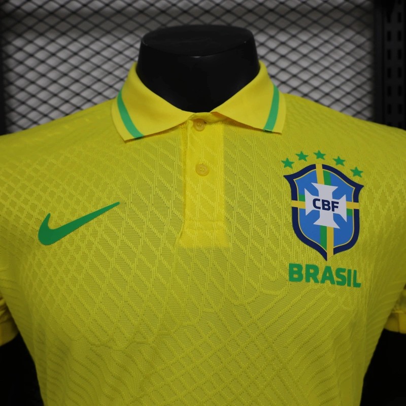 25/26 Player Version Brazil POLO Yellow Jersey