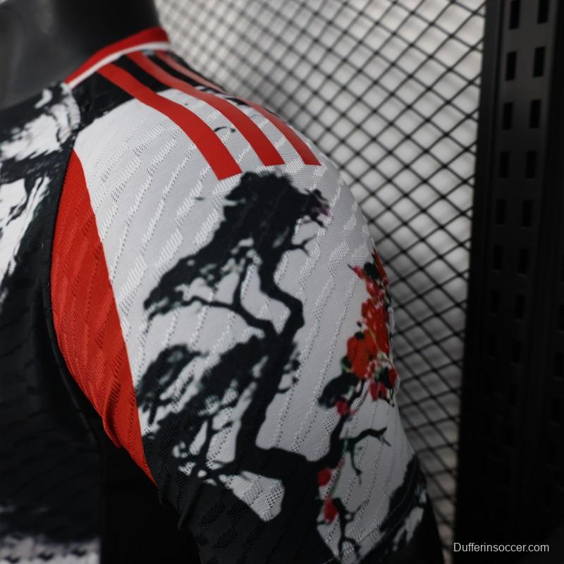 Player Version 25/26 Real Madrid Chinese Ink Painting Style Limited Edition Jersey with Emirates Sponsor