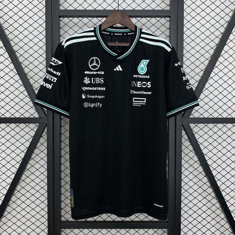 2025 F1 Formula AMG Black T-Shirt