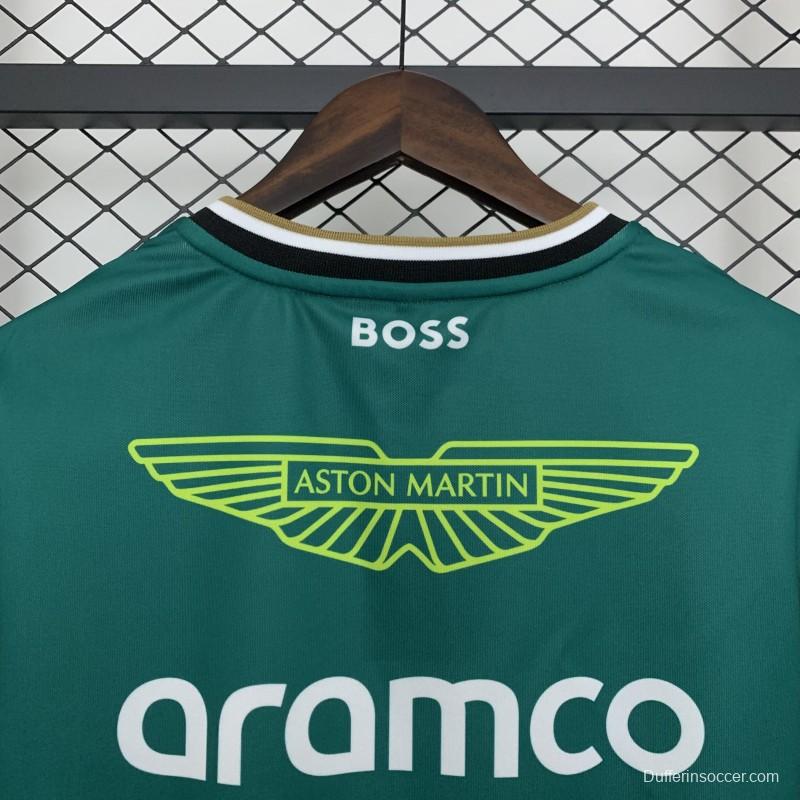 2025 F1 Formula Aston Martin Green ARAMCO #14 T-Shirt