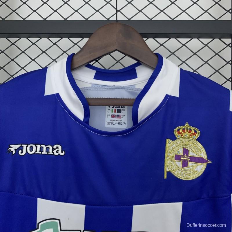 03/04 Retro Deportivo La Coruna Home Jersey