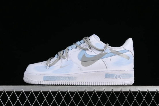 Nike Air Force 1 '07 Low Anime Theme Broken Swoosh Custom Spray Casual Sneakers - ZH0316-020
