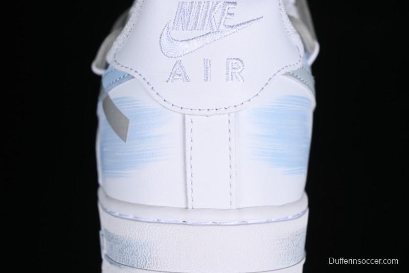 Nike Air Force 1 '07 Low Anime Theme Broken Swoosh Custom Spray Casual Sneakers - ZH0316-020