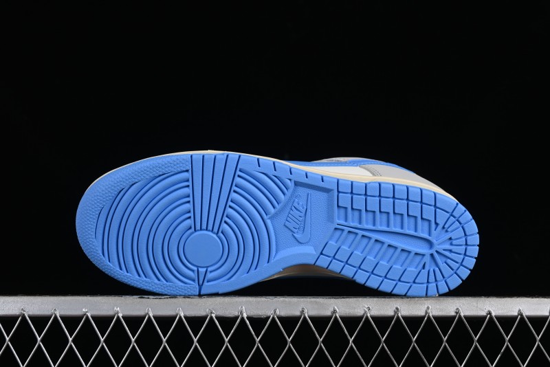 Nike Dunk Low SB "Athletic Department" Grey Blue Leather Skateboarding Shoes - FN7488-133