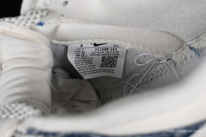 Nike SB Dunk Low LV Collaboration - Blue Denim Print Anniversary High-End Custom Low-Top Casual Sneakers - FC1688-162