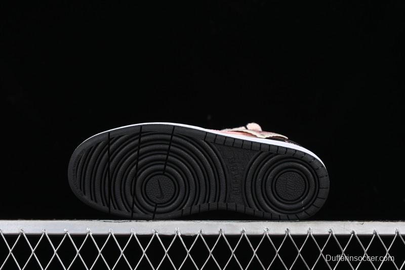 Nike Court Borough Low 2 Berry Worry Playful Cute Trendy Retro Low-Top Casual Sneakers - BQ5448-110