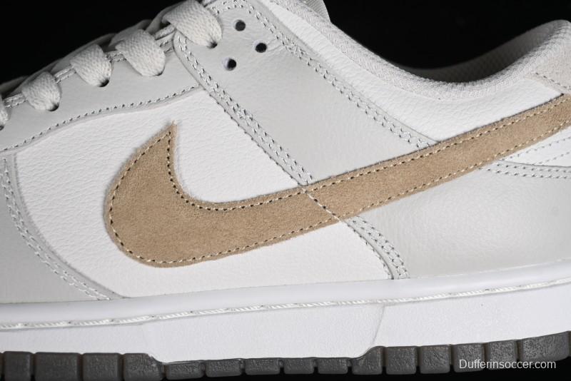 Nike Dunk Low SB Casual Sneakers in Light Grey/Khaki - FJ4188-001