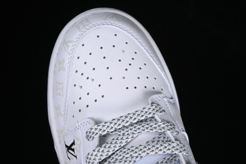 Nike SB Dunk Low LV Collaboration - Dark Night Elf High-End Custom Low-Top Casual Skate Shoes - DD1391-136