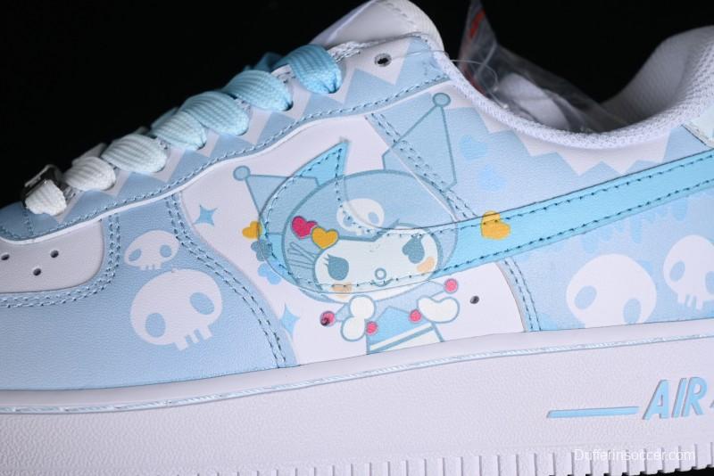 Nike Air Force 1 Low Witch Collaboration Custom Leather Sneakers with Full-Length Air Cushion - CW2288-111