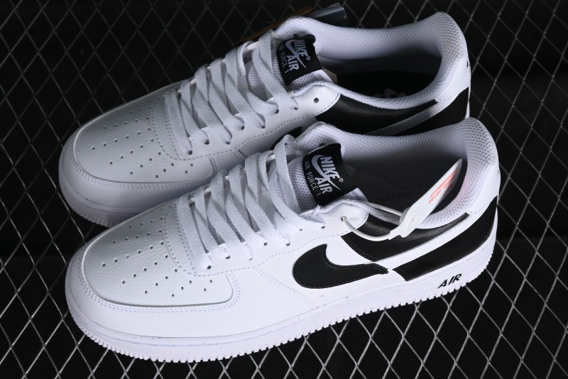 Nike Air Force 1 '07 Low Black White Broken Hook Casual Sneakers - HF9096-100