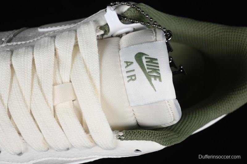 Nike Air Force 1 '07 Low LV Collaboration - Beige Green Double Swoosh Casual Sneakers - XZ6188-003