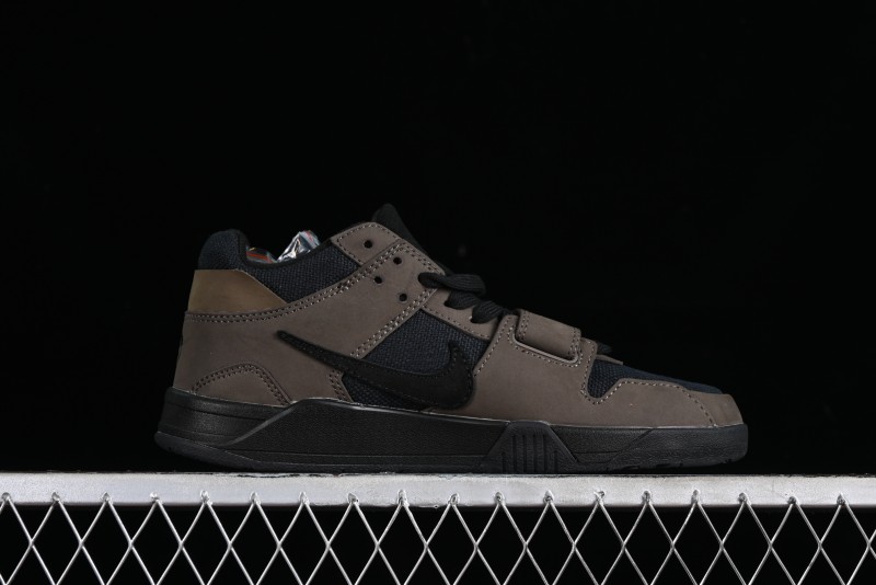 Nike Travis Scott x Jordan Cut The Check AJ1 Basketball Shoes with Velcro Design - FZ8117-200