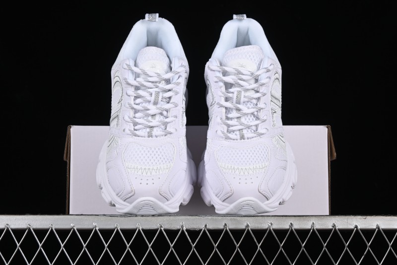 Dior Chrono Round Toe Lace-Up Lifestyle Casual Running Shoes - 10W WHITE