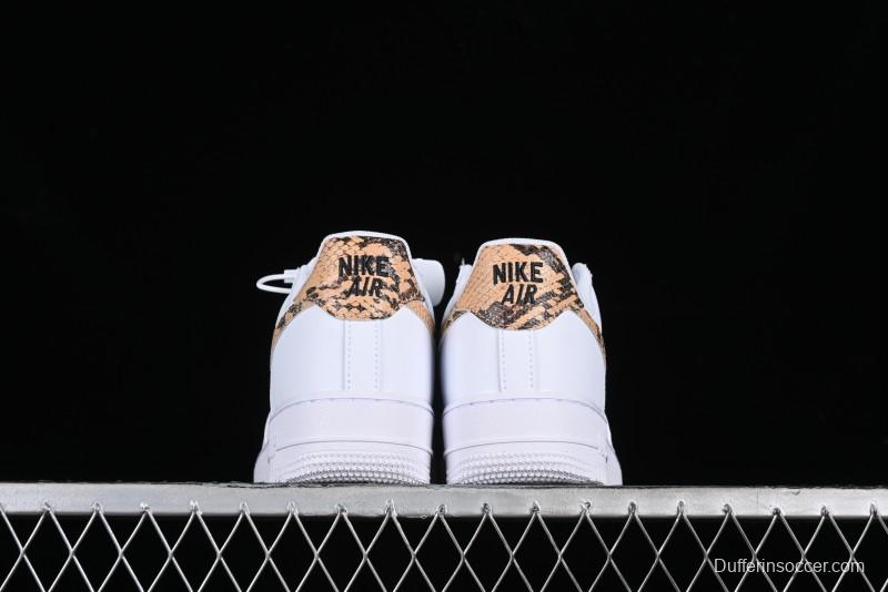Nike Air Force 1 '07 Low Casual Sneakers with Full-Length Air Cushion - AO1635-100