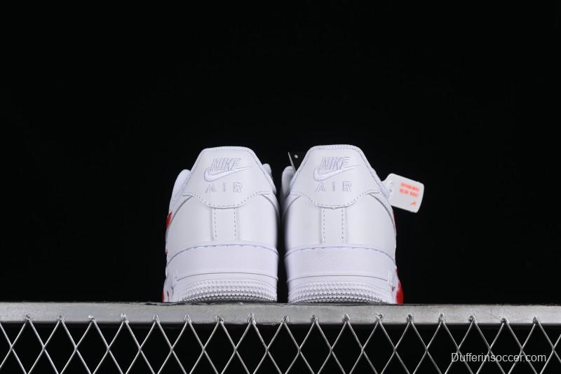 Nike Air Force 1 '07 Low Casual Sneakers with Anime Graffiti Style Crime Scene Design - 315122-211