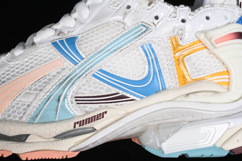 Balenciaga Runner Kith Four Color Retro Casual Sneakers - W3RNY0326