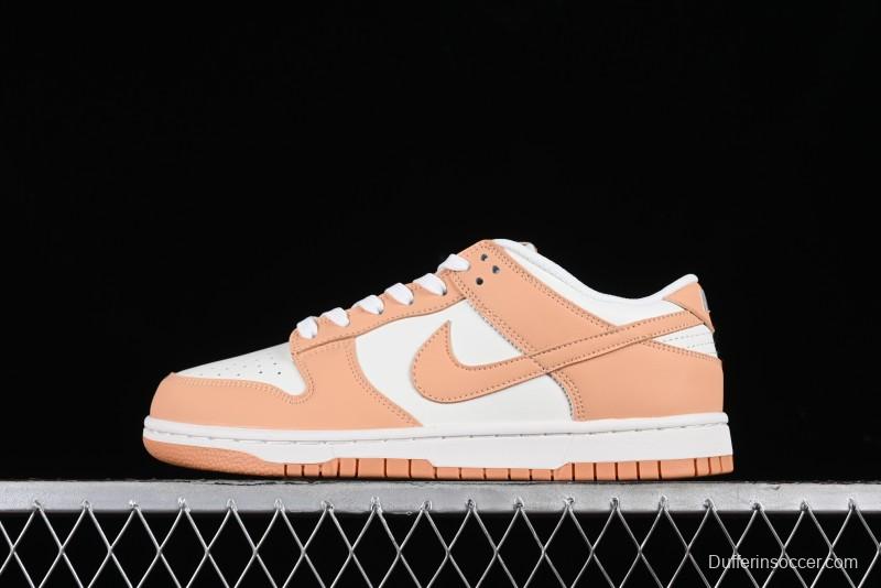 Nike Dunk Low "Harvest Moon" SB Skateboarding Shoes in Beige Orange - DD1503-114