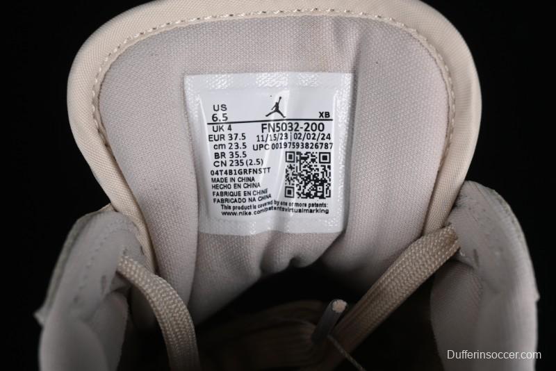 Nike Air Jordan 1 Low "Method of Make" Casual Sneakers in White Gold - FN5032-200