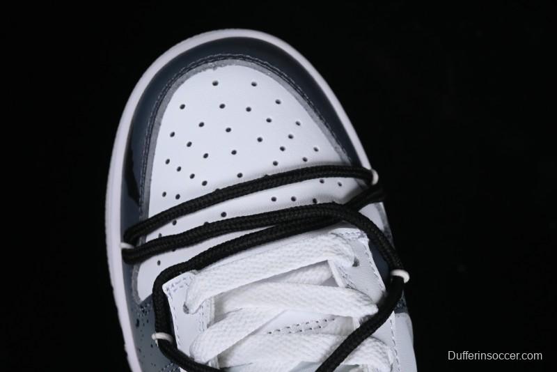 Nike Dunk Low SB Graffiti Halloween Cross Distressed Gradient Lace-Up Casual Skate Shoes - DV0831-101